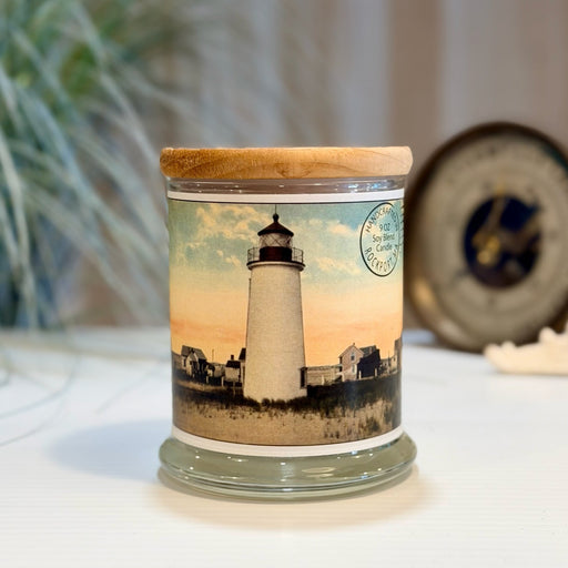 Vintage Postcard Collection Plum Island Light candle
