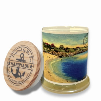 Old Garden Beach candle from the Vintage Postcard Collection