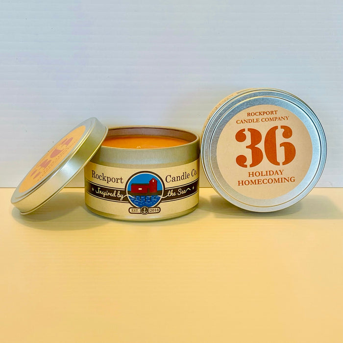 36 Holiday Homecoming travel tin candle