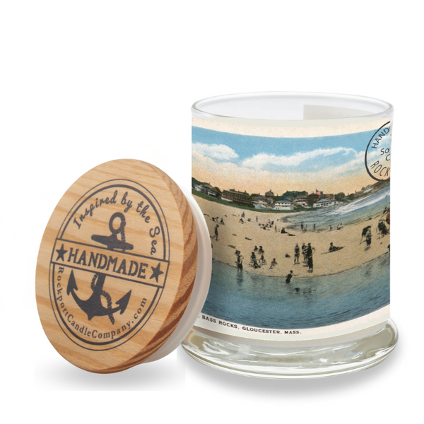 Vintage Postcard Candle - Good Harbor Beach