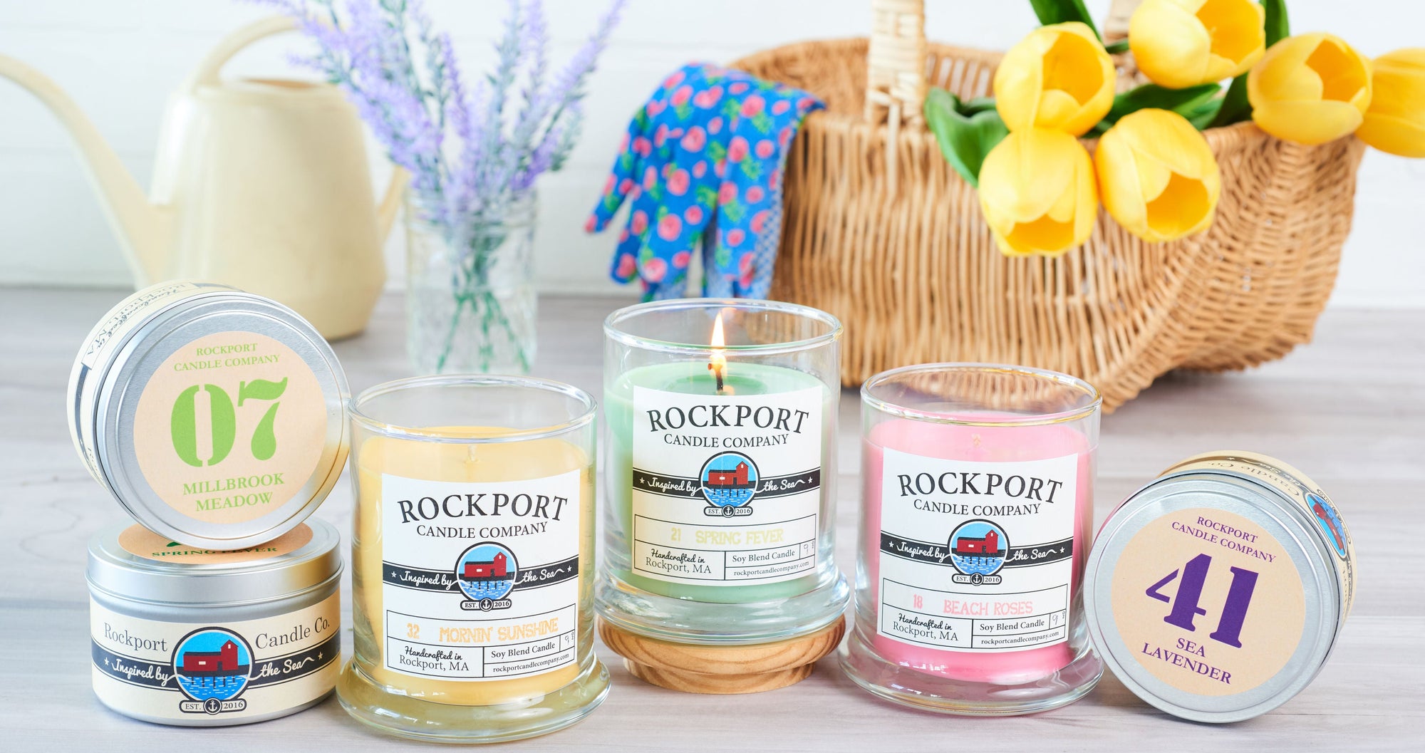Spring Candle Scents by Rockport Candle