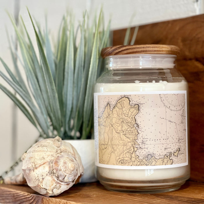 Compass Rose Nautical Chart Candles